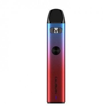 Uwell Caliburn A2 Pod mod elektronik sigara, mavi-kırmızı degrade renkli.