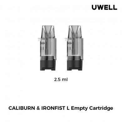 Uwell Caliburn Ironfist L 2.5ml Kartuş, Şeffaf Yedek Coil Kartuş