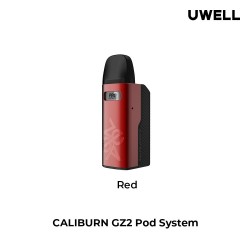 Uwell Caliburn GZ2 Pod 17W kırmızı renkli elektronik sigara cihazı.