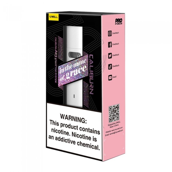 Uwell Caliburn AZ3 Grace Pod 17W Beyaz Pod Sistem Cihazı Kutusu