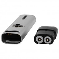 Uwell Caliburn Explorer Pod 32W gümüş gövde ve siyah kartuş detayı.