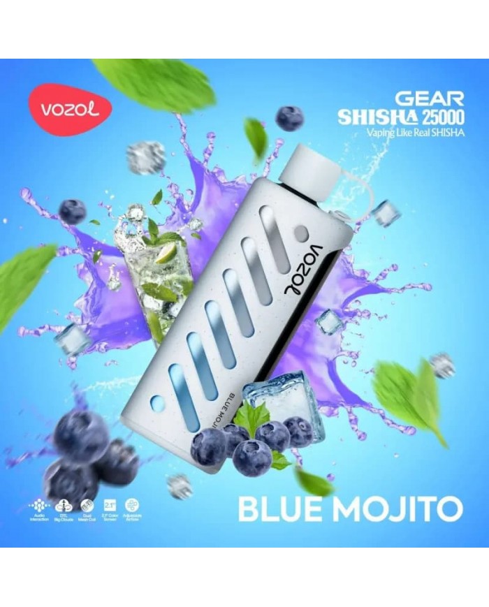 Vozol Gear Shisha 25000 Blue Mojito