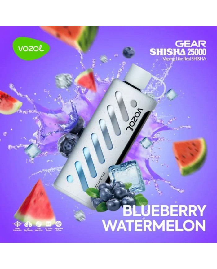Vozol Gear Shisha 25000 Blueberry Watermelon