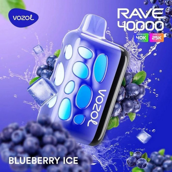 Vozol Rave 40000 Blueberry Ice