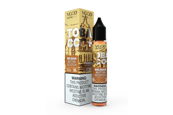 VGOD Saltnic Likit 30ml Belgian Butter Scotch Tütün Aromalı
