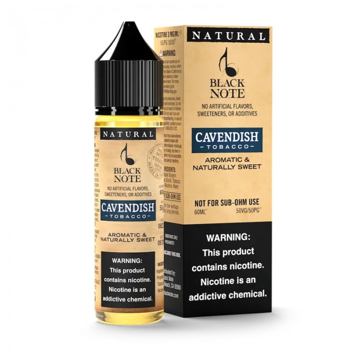 Black Note Cavendish Tobacco Likit 60ml